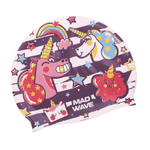 Шапочка для плавания силиконовая Mad Wave Unicorn