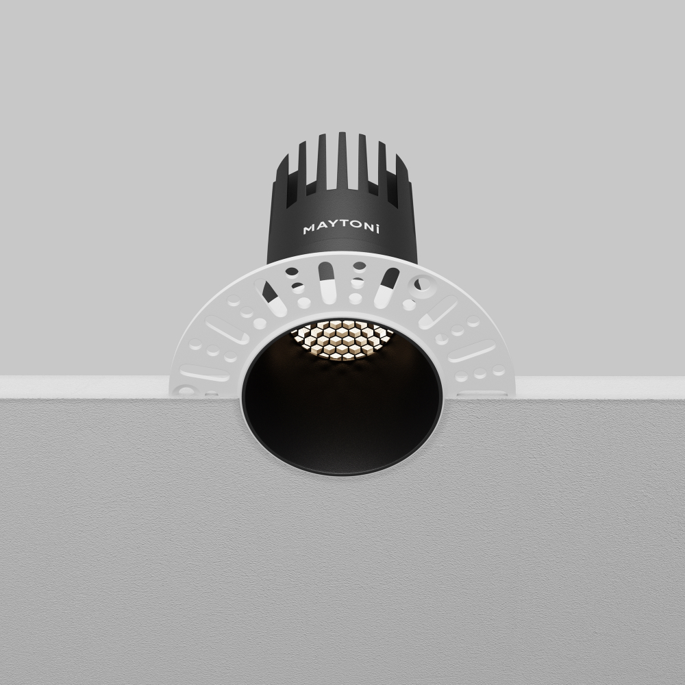 Встраиваемый светодиодный светильник Maytoni Dip DL120-10W-4K-TRS-B