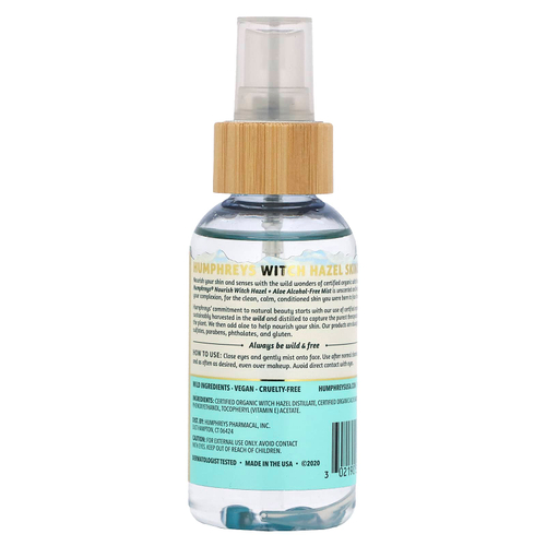 Humphreys, Witch Hazel, спрей без спирта с алоэ, 97 мл (3,3 жидк. унц.)