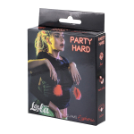 Зажимы на соски с красным пухом Lola Games Party Hard Euphoric 1131-02lola