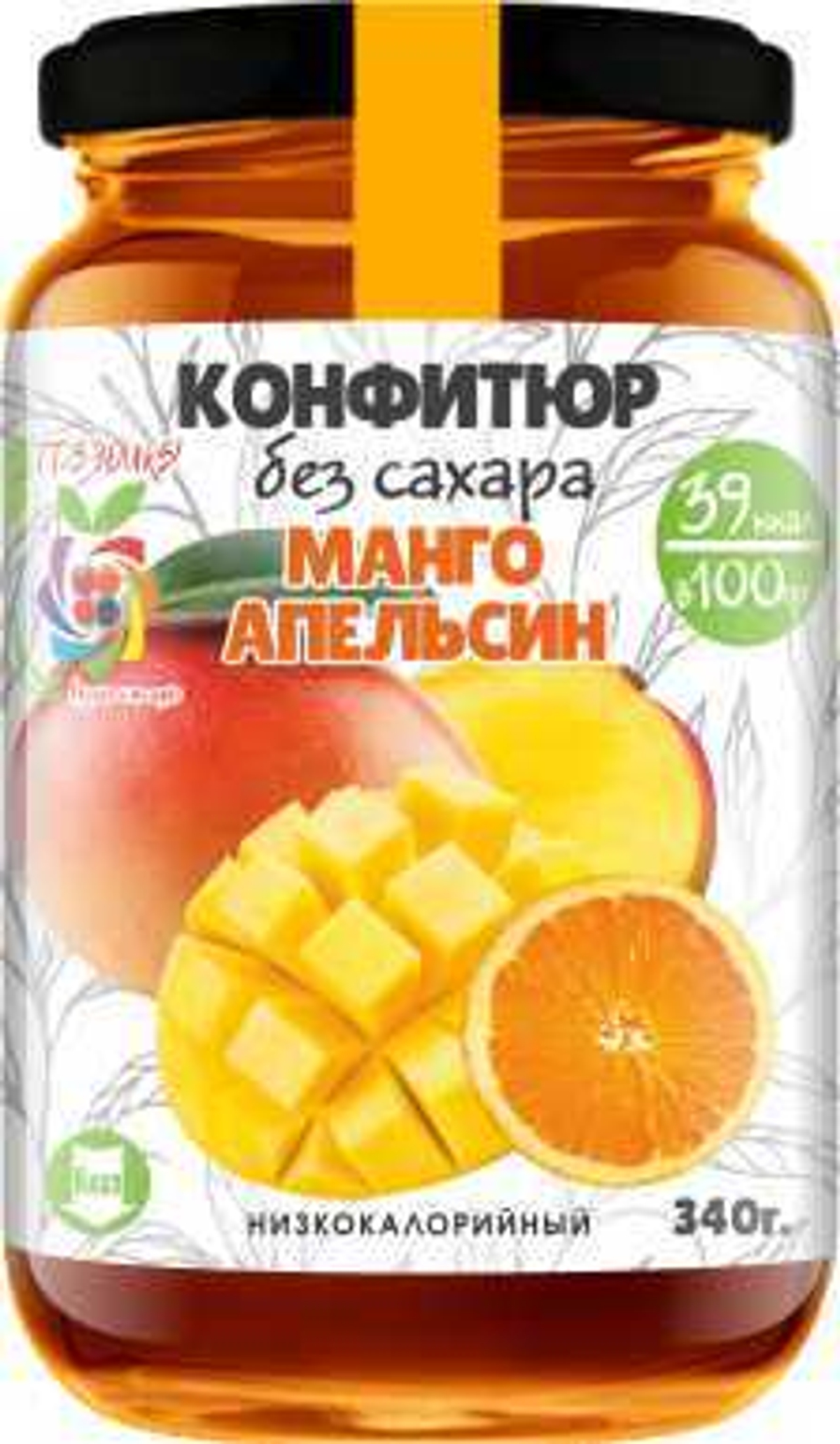манго_апельсин конфитюр банка 340 гр