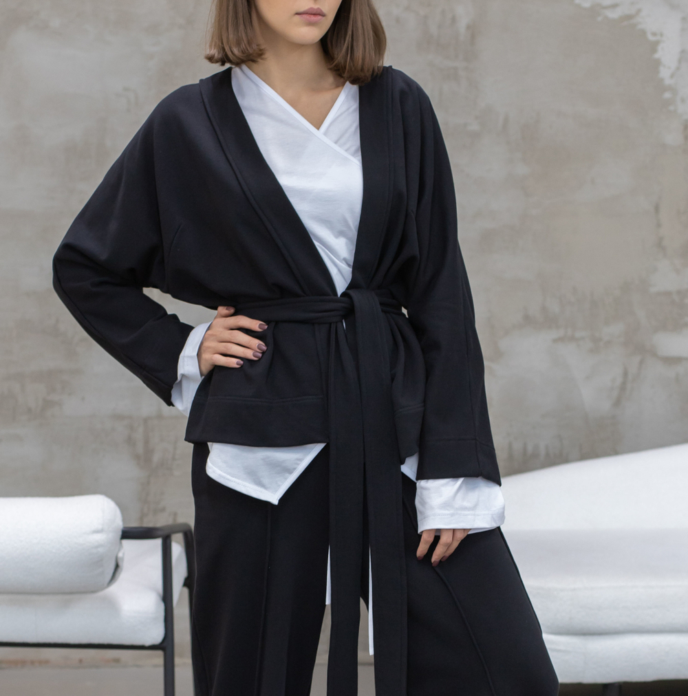 Кимоно черное, L/XL, Adili