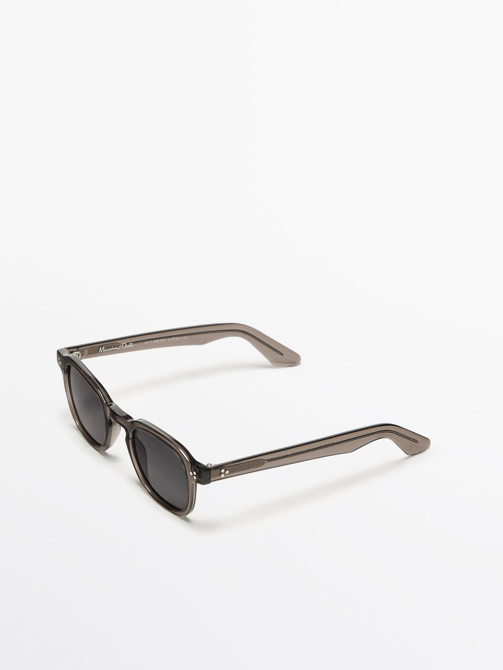 Massimo Dutti Солнцезащитные очки в каучуковой оправе, серый