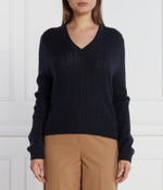 Хлопковый свитер soft cable Tommy Hilfiger - темно-синий(WW0WW39887)