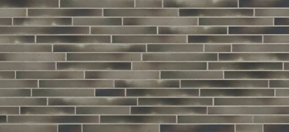 Terramatic, Forta Grey Riegel AB 8303R, Riegel390x40x14 - Клинкерная плитка для фасада и внутренней отделки