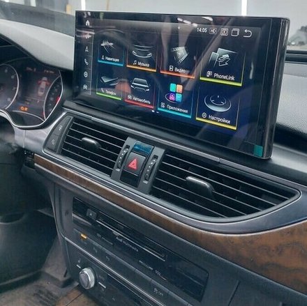 Магнитола Audi A6/A7 2011-2018 (штатный экран 6.5") - Radiola RDL-8506 монитор 12.3" на Android 14, 8Гб+128Гб, CarPlay, 4G SIM-слот