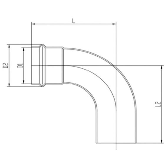 Уголок VIEIR 90 град. нерж. сталь 15а×15 VER-PRO (100/5) — (1)