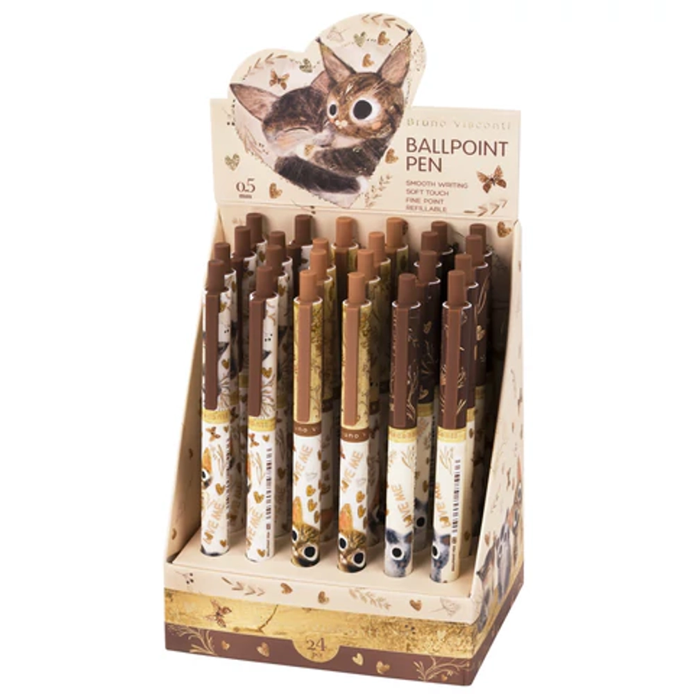 Ручка шариковая автоматическая BRUNO VISCONTI ArtClick, СИНЯЯ, Love me, линия 0,38мм, 20-0374/03