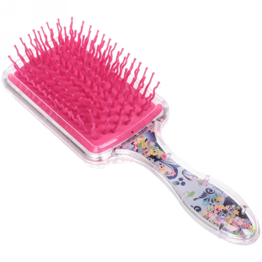 Расческа массажная детская «Russkaya krasa», Красавица, микс 4 цвета, на подвесе, 20*6см