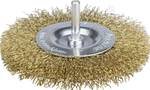 STAYER 100 мм, витая латунированная стальная проволока, 0.3 мм, Щетка дисковая, PROFESSIONAL (35114-100)