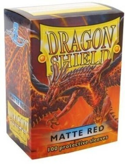 Протекторы «Dragon Shield» матовые красные (100 шт.)