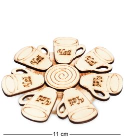 Народные промыслы ДР- 49/ 8 Подставка под горячее 110х10мм