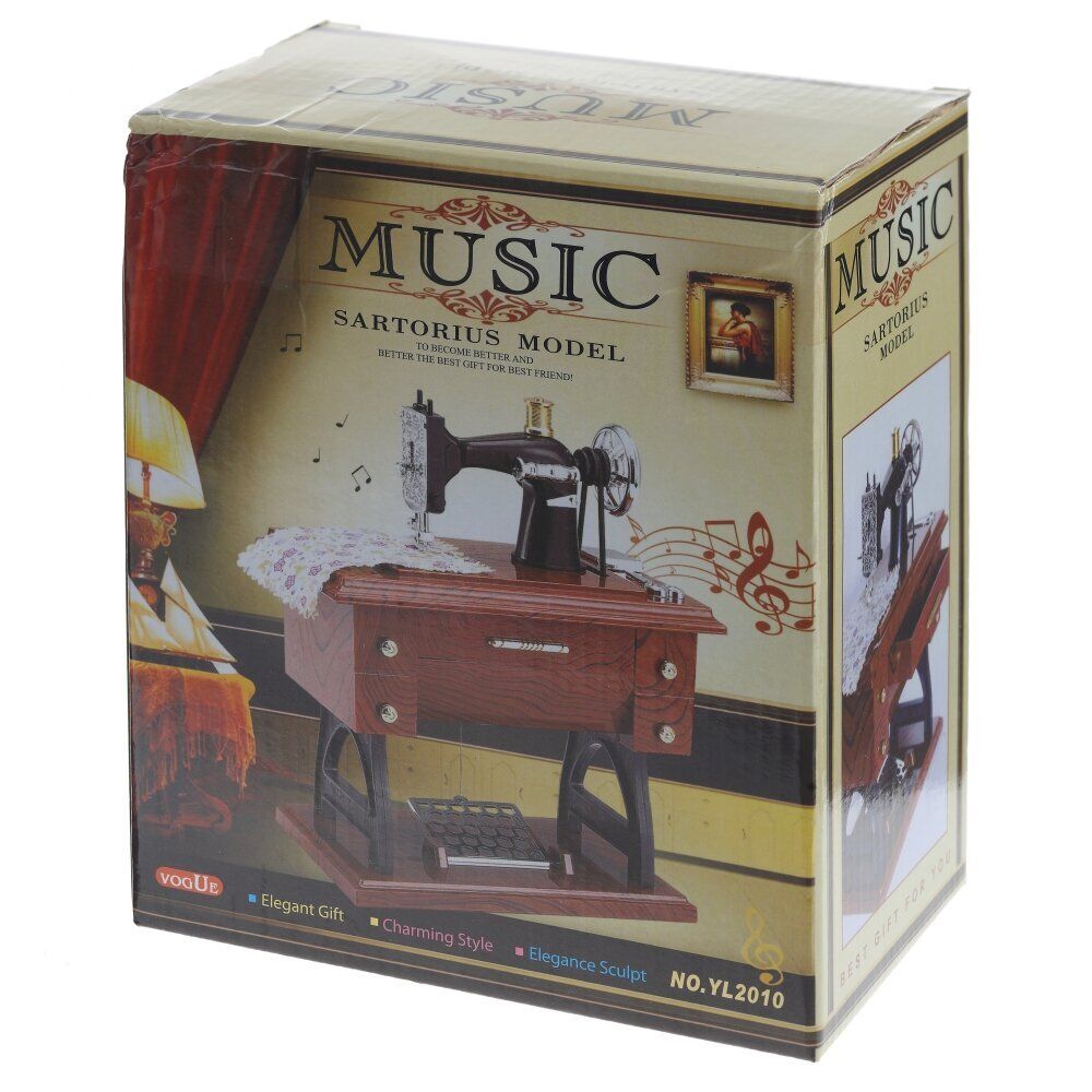 GAEM Изделие декоративное "Швейная машинка" (музык.), L16 W10 H20 см