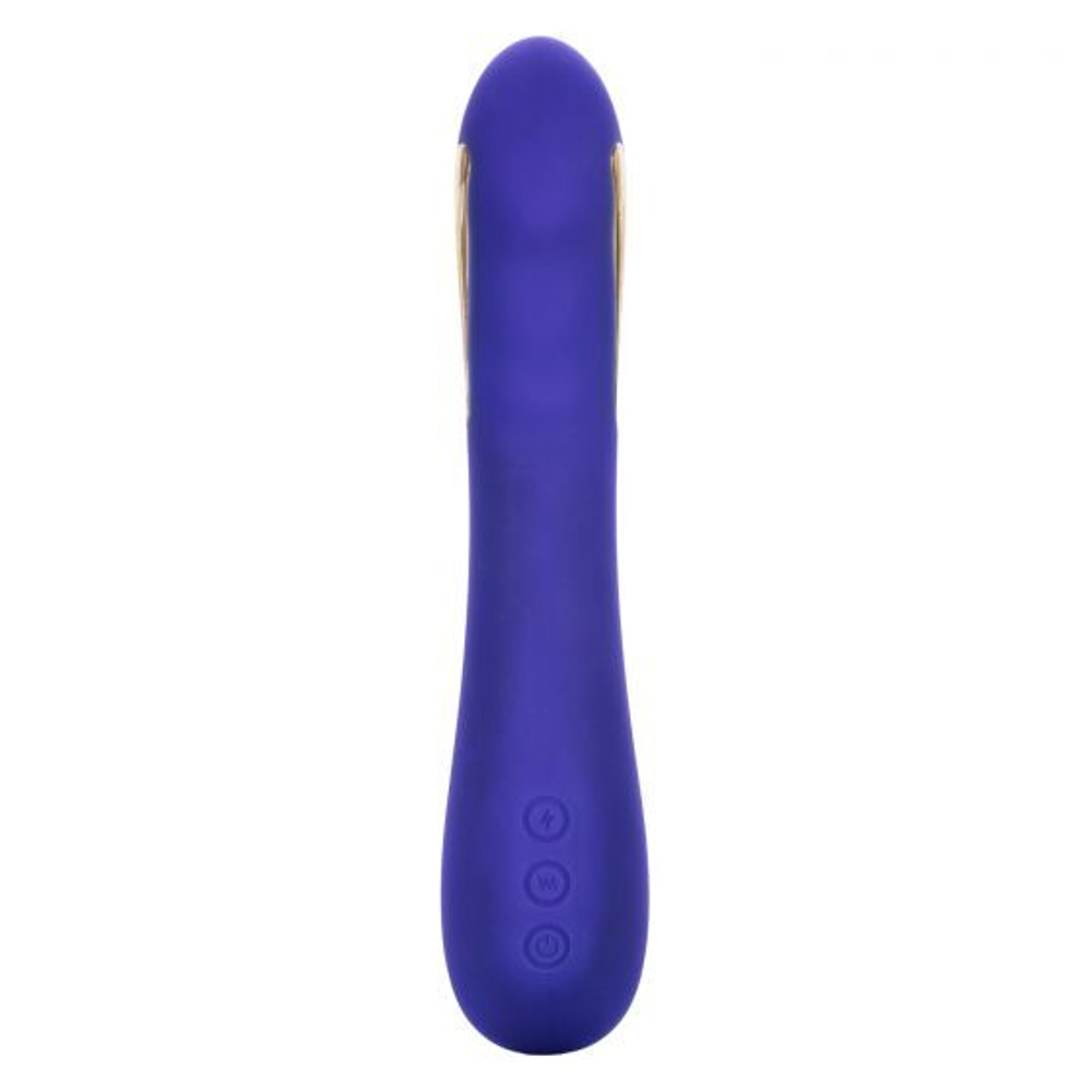 Фиолетовый вибратор с электростимуляцией Intimate E-Stimulator Petite Wand - 18,5 см. (Цвет: фиолетовый)