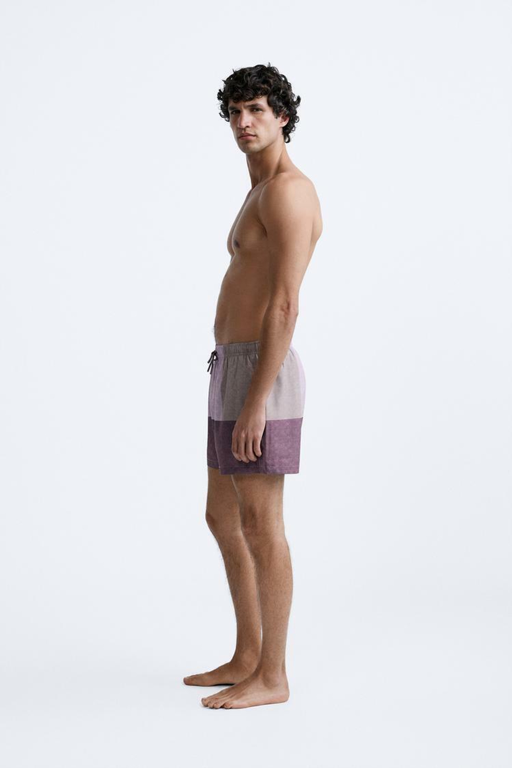 ZARA ПЛАВКИ В ЦВЕТНОМ БЛОКЕ, ФИОЛЕТОВЫЙ