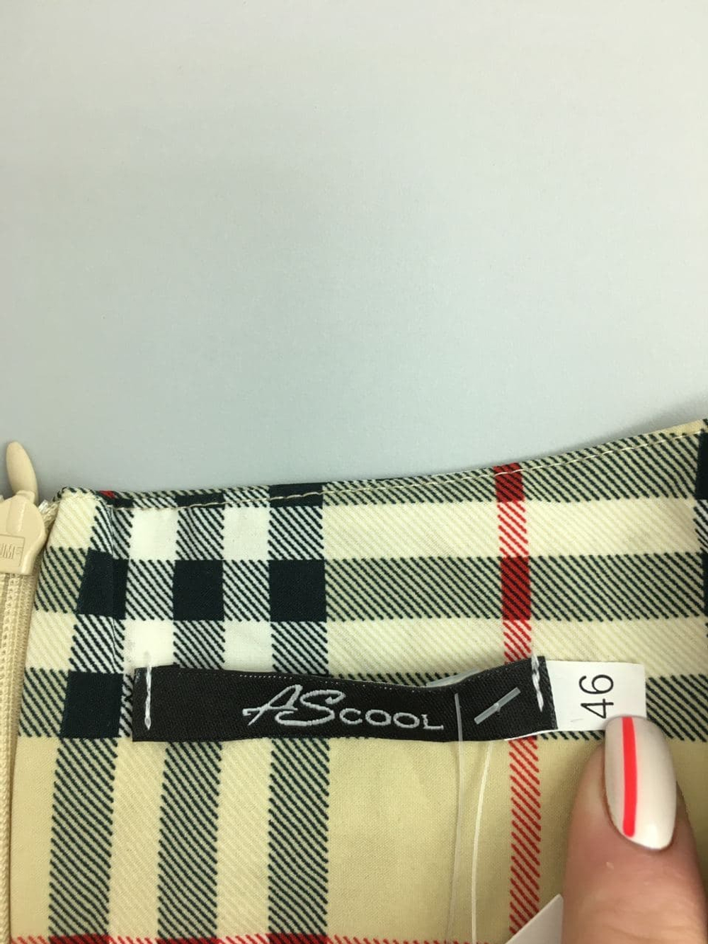 Платье AScool элегантное "в клетку" 46 размер, новое