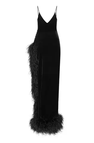 Бархатное платье на бретелях