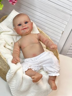 Кукла Реборн виниловая 50см без одежды (FA-100W)