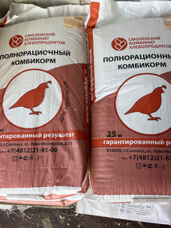 Комбикорм для перепелов ДК-52, 25 кг, в поселке Ропша