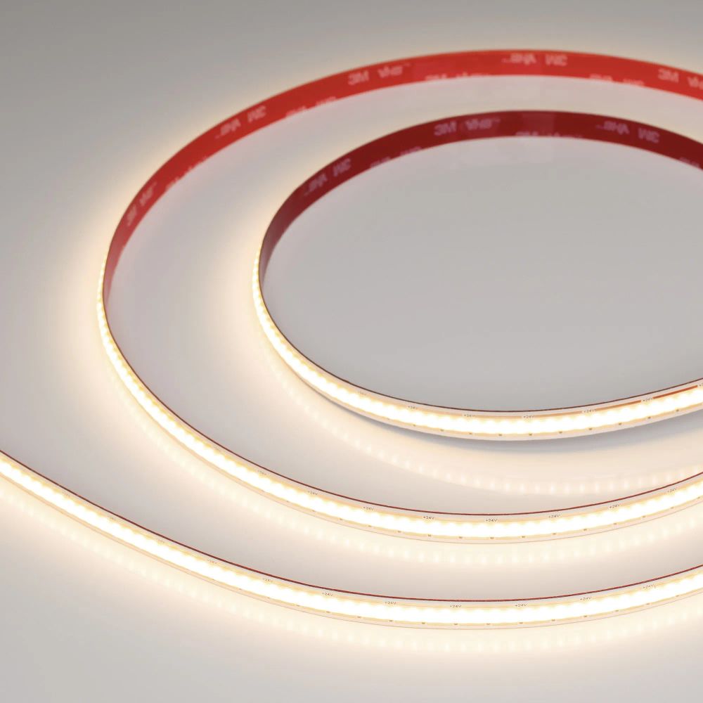 Светодиодная лента COB-X480-10mm 24V Warm3000 (10 W/m, IP20, 5m, FreeCut) (Arlight, Свободная резка) 044196