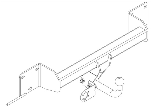 Фаркоп Avtos на BMW X1 E84 (2009-2015)(паспорт и сертификат в комплекте)(без электрики)BM 04