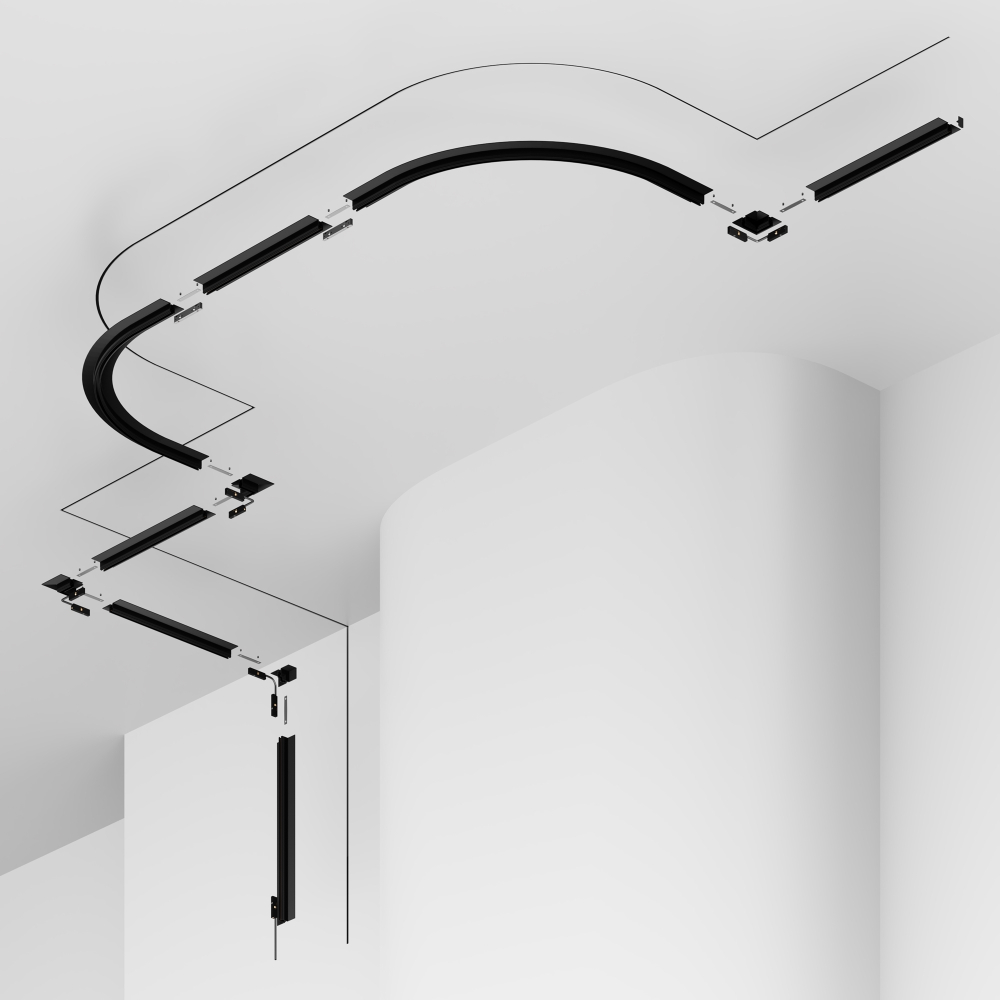 Шинопровод магнитный встраиваемый Maytoni Levity TRX184-121B 1м