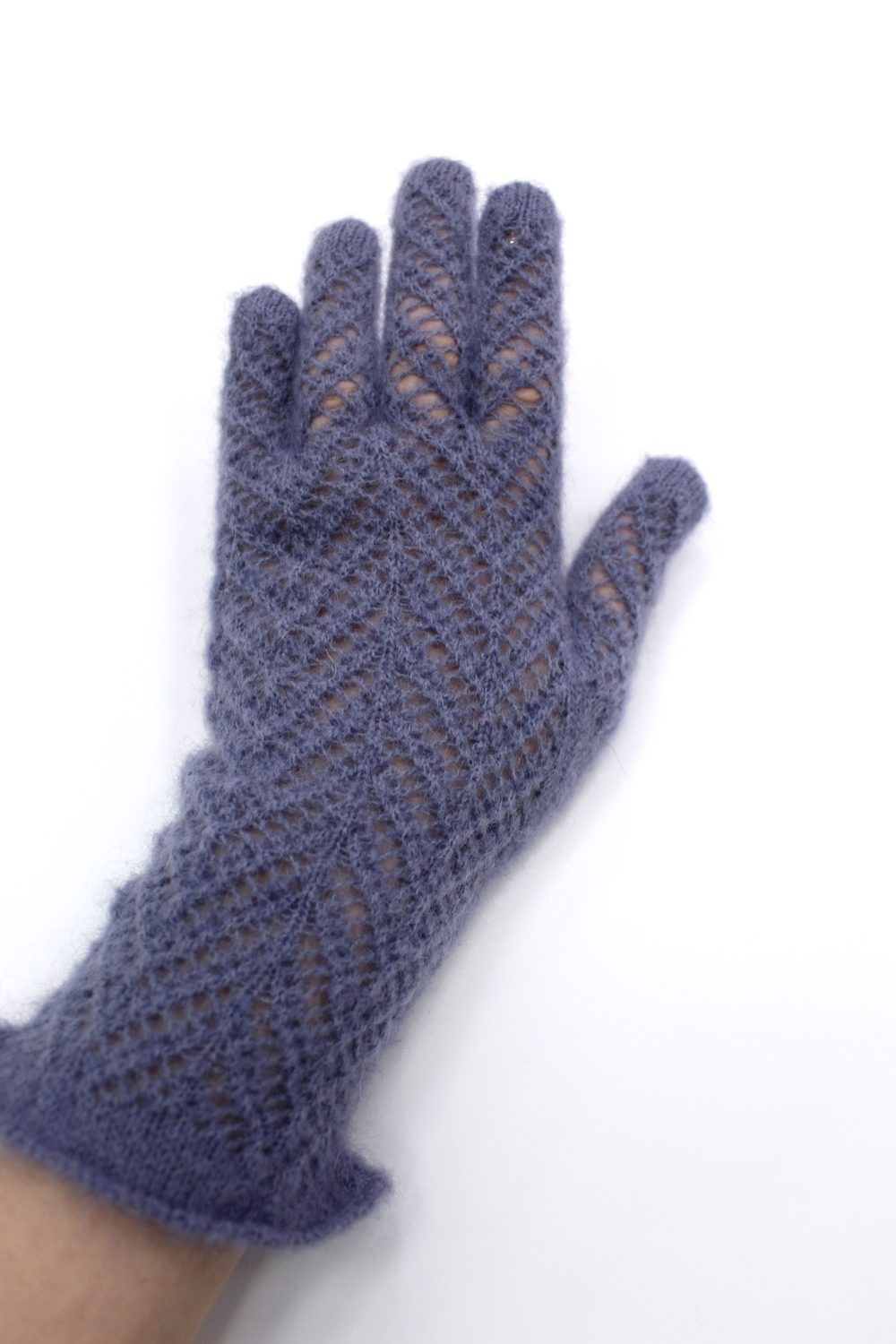 Перчатки ажурные ПЧ237-11 синий