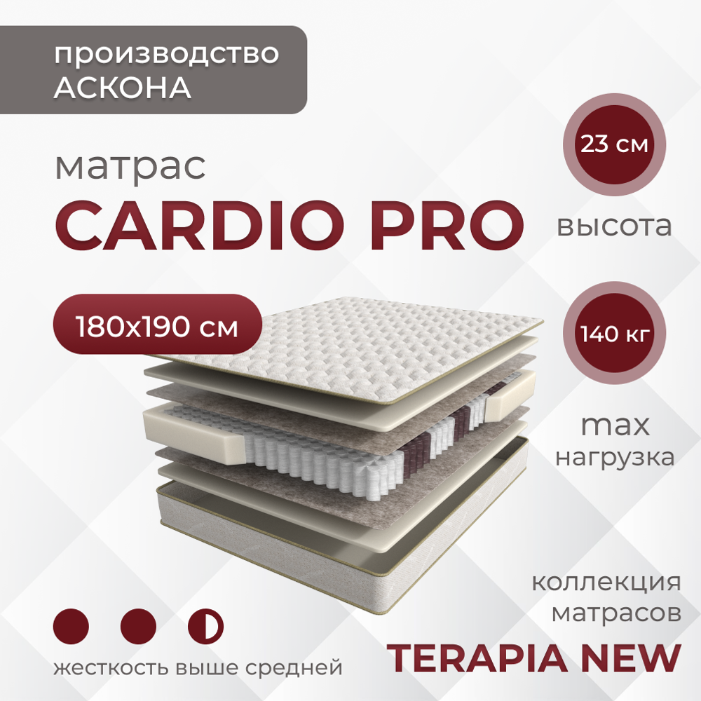 Матрас Askona TERAPIA NEW Cardio PRO (Терапия Нью Кардио Про)