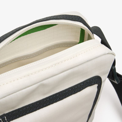 Lacoste Roland Garros Edition Contrast Print Vertical Messenger Bag - Green
