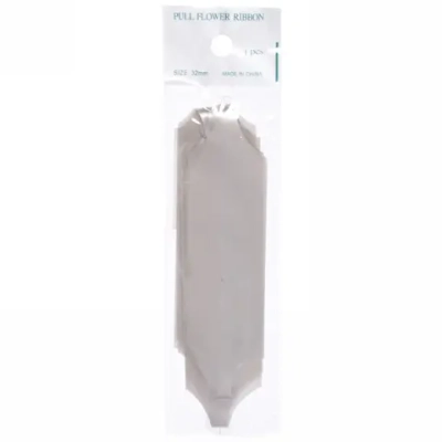 Бант для оформления подарка «Блеск» 3 см, d-11 см, Серебро