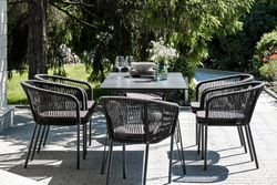"Милан" обеденная группа на 6 персон, цвет темный