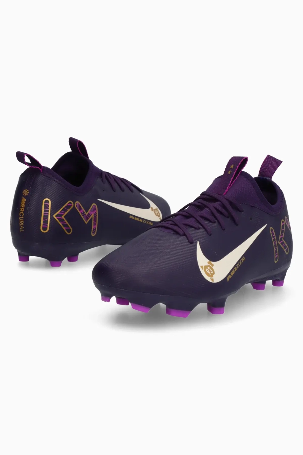 Бутсы Nike Zoom Mercurial Vapor 16 Academy Mbappe FG/MG Junior - фиолетовый
