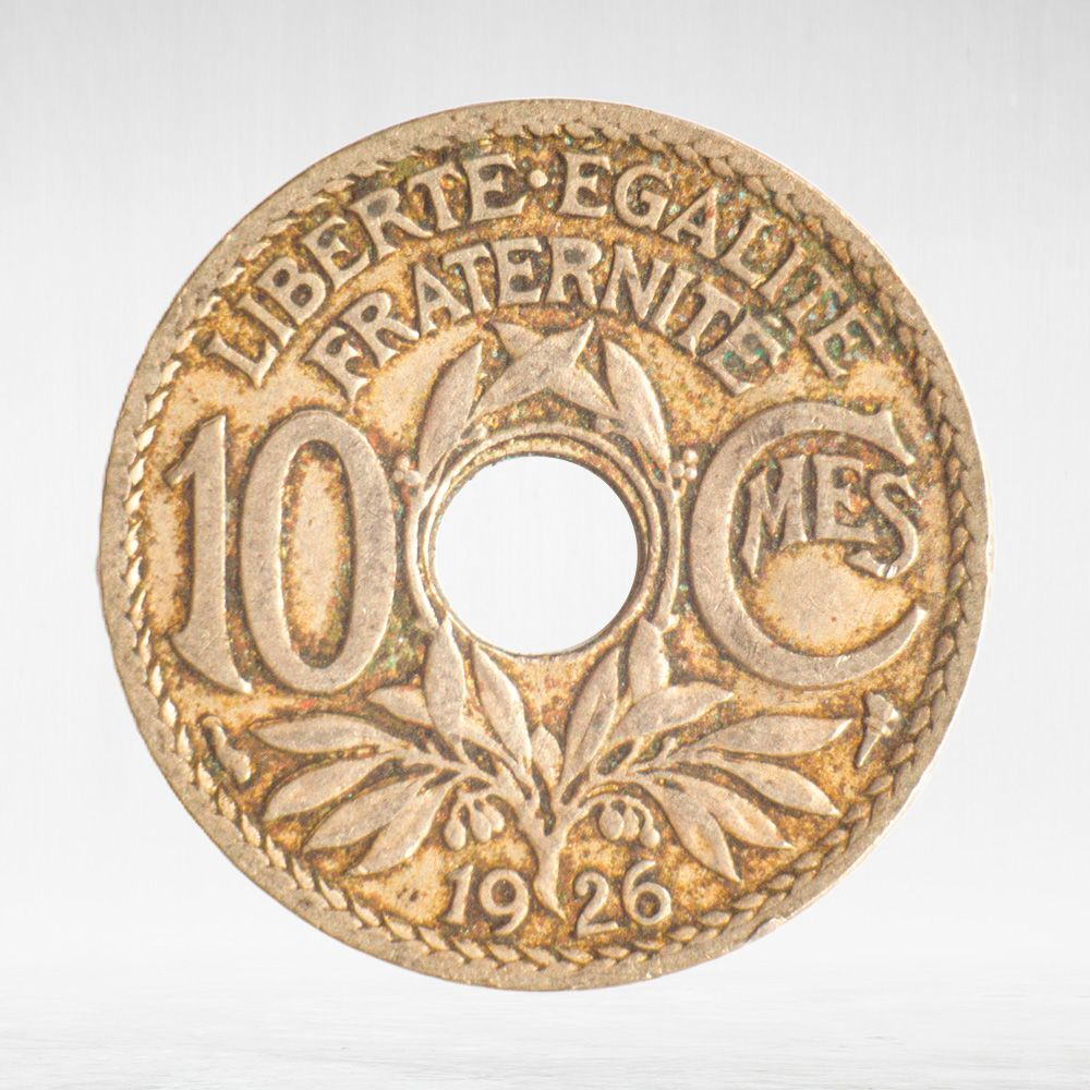 France, 10 Centimes 1926, VF