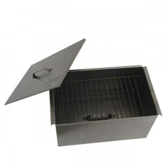 Коптильня двухъярусная Тонар с поддоном для сбора жира 450х280х240 (сталь 1,5 мм) (К-001)