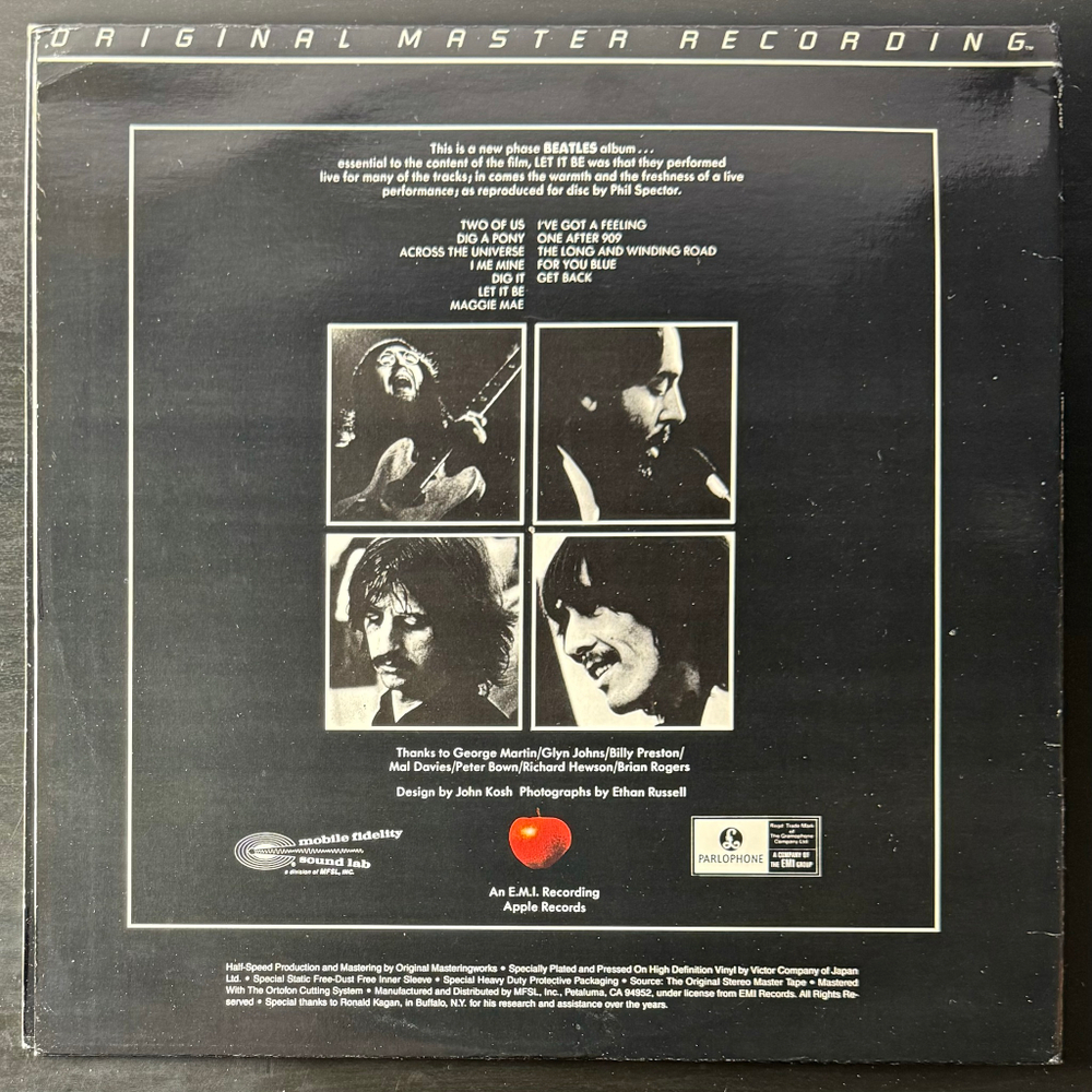 The Beatles ‎– Let It Be (США 1986г.)