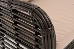 "Ницца" диван из искусственного ротанга трехместный, цвет бронзовый