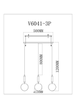 Светильник подвесной Moderli V11566-3P Scrumbel