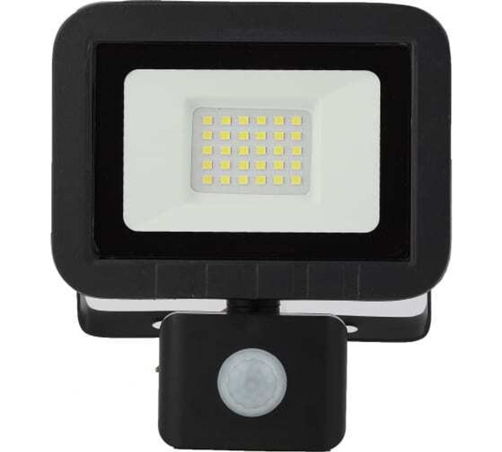 Прожектор светодиодный ЭРА 30Вт 6500К 2400Лм135x148x45 IP65 с датчиком движения, 976494