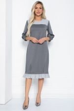 Платье Бостон (серое) П12507-10 LT Collection
