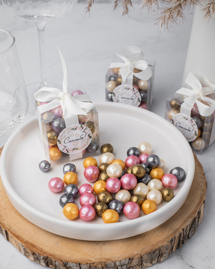 Сладкие подарки гостям на свадьбу - воздушный рис в коробочках