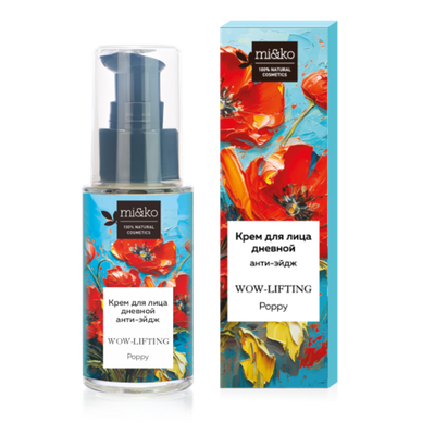 Дневной анти-эйдж крем для лица WOW- lifting Poppy 30мл, Mi&Ko