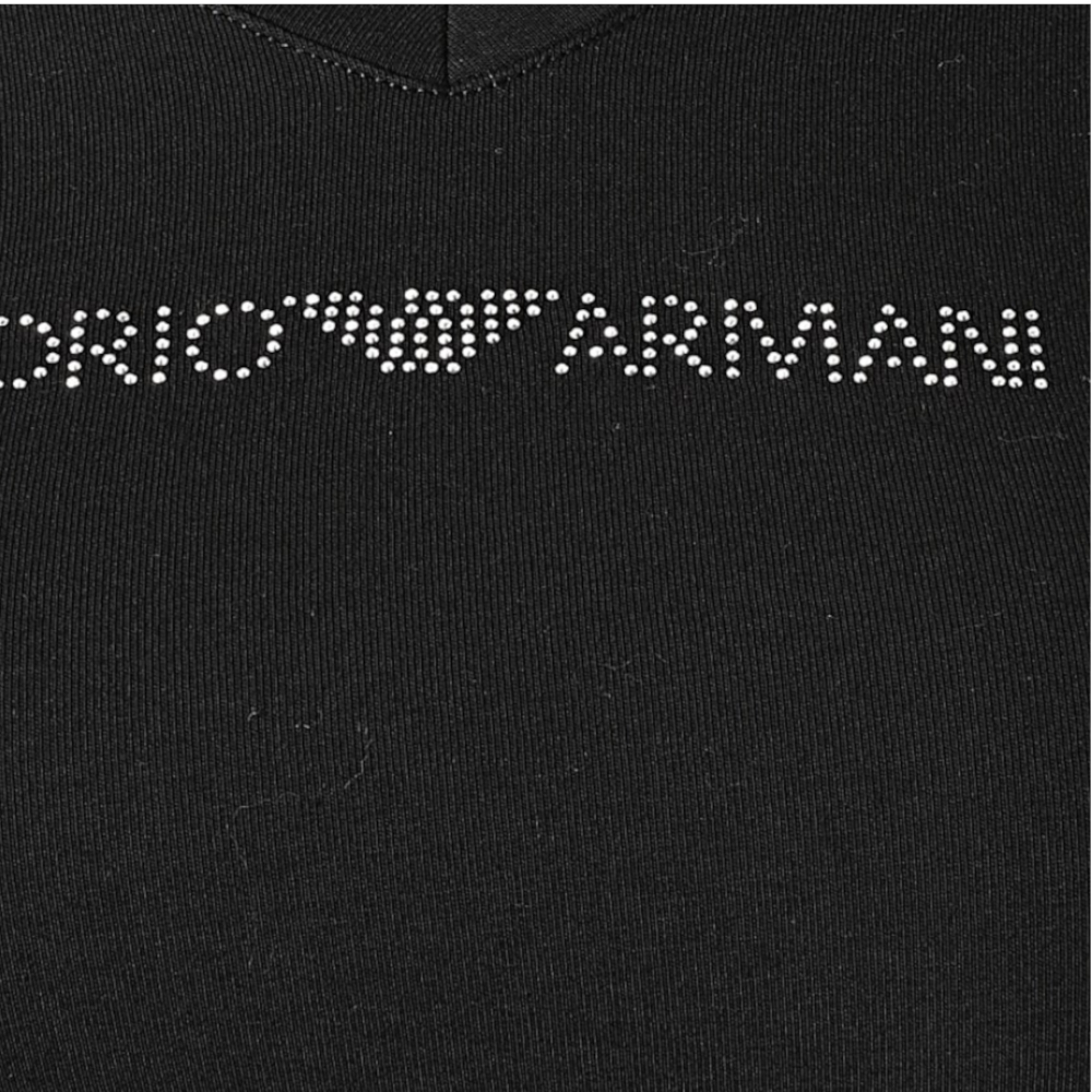 Женская футболка черная V NECK Emporio Armani 164407_CC318 00020
