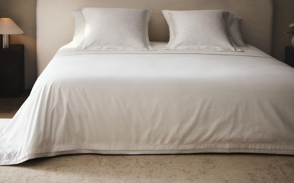 Пододеяльник Zara Home сатин, хлопок 100%, однотонный, 6118/088