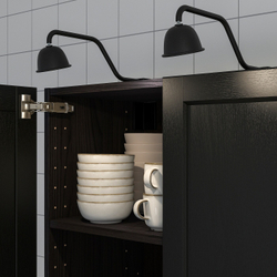 IKEA TVÄRDRAG  (ИКЕА ТВÄРДРАГ)  -  Подсветка шкафа, черная/ с регулировкой яркости
