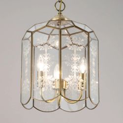 Citilux Витра-2 CL442230 Люстра подвесная витражная Бронза