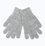 Перчатки одинарные детские, цвет светло-серый, р. 14/ 9155921 Baranowool, 1 шт.
