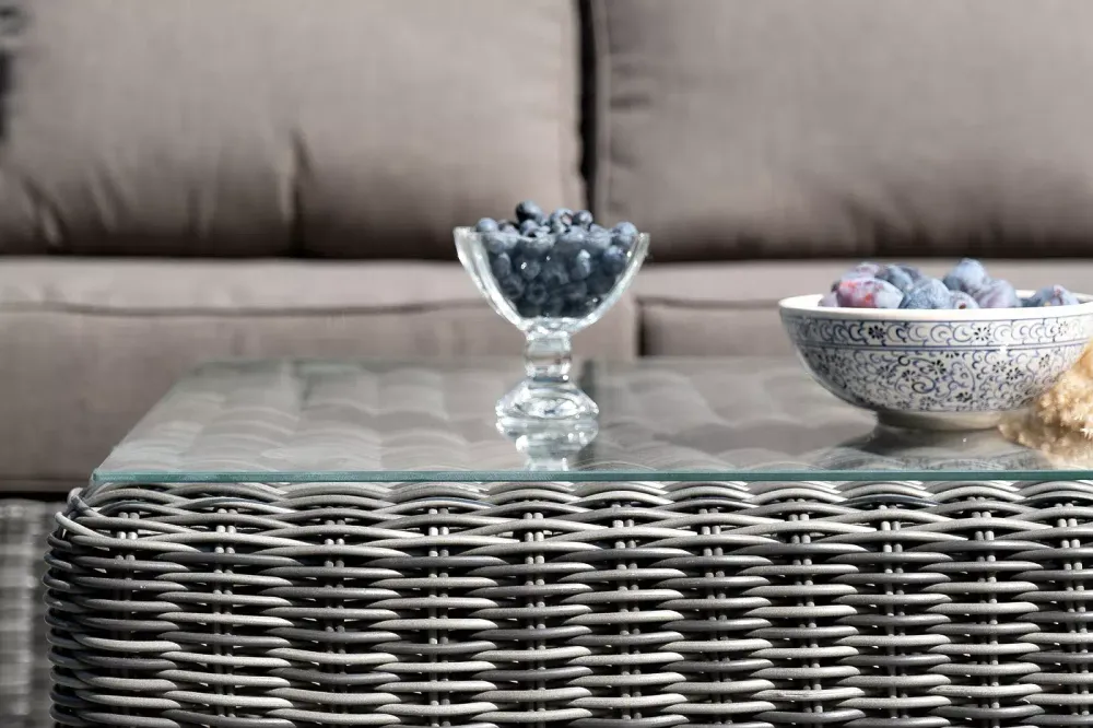 "Боно" лаунж-зона из искусственного ротанга, цвет графит