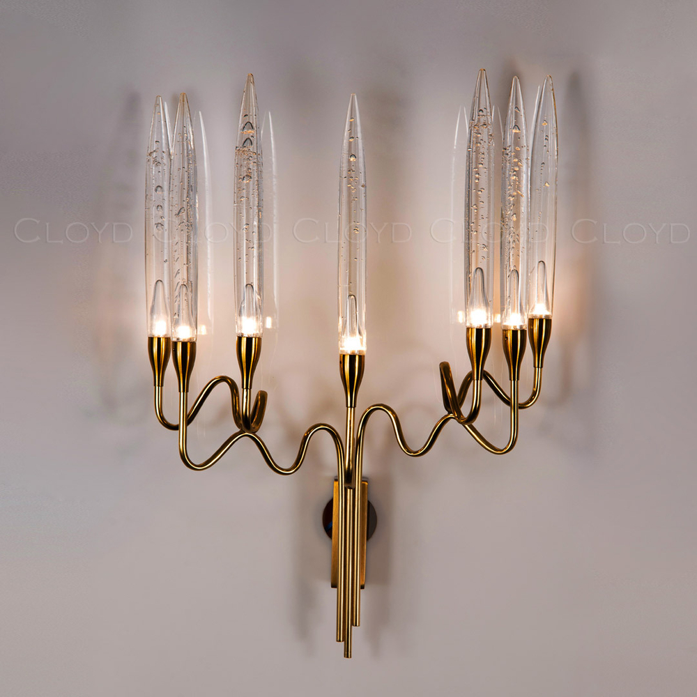 Бра Cloyd ZOAR W7 / выс. 50 см - латунь (арт.20210)