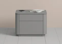 Тумба прикроватная Tammi 2 ящика ширина 50 см (серый)