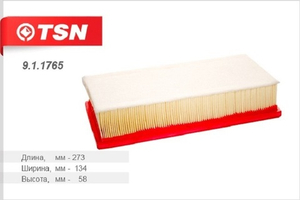 Фильтр воздушный TSN 9.1.1765 (LADA VESTA X-Ray LARGUS  после 08.2019)